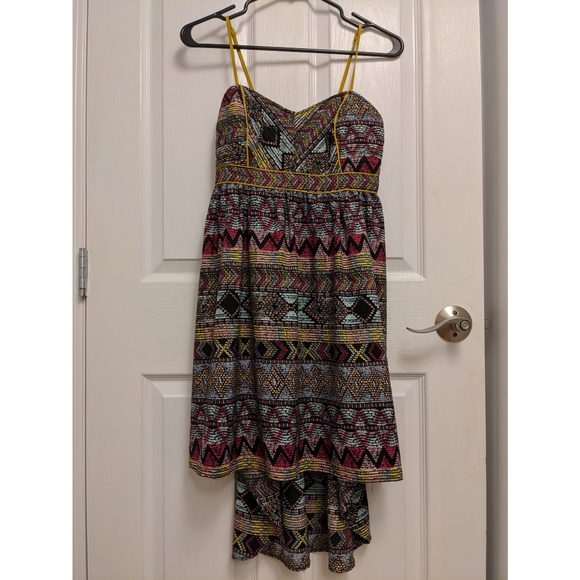Patterned high-low dress - Picture 1 of 6